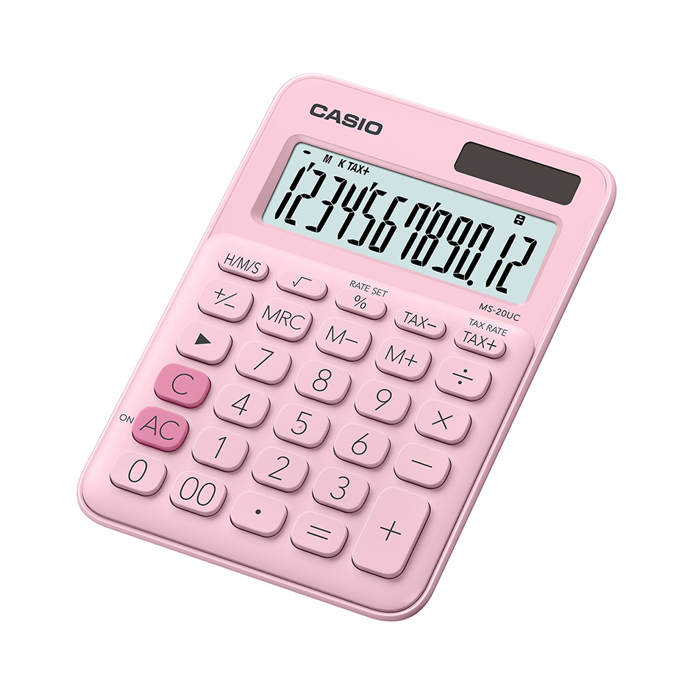 E-shop Kalkulačka Casio MS-20UC, pastelová ružová