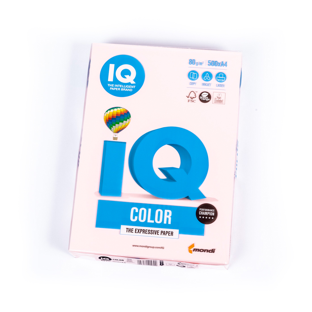 E-shop Farebný papier A4 IQ Color 80g 500ks, svetloružový