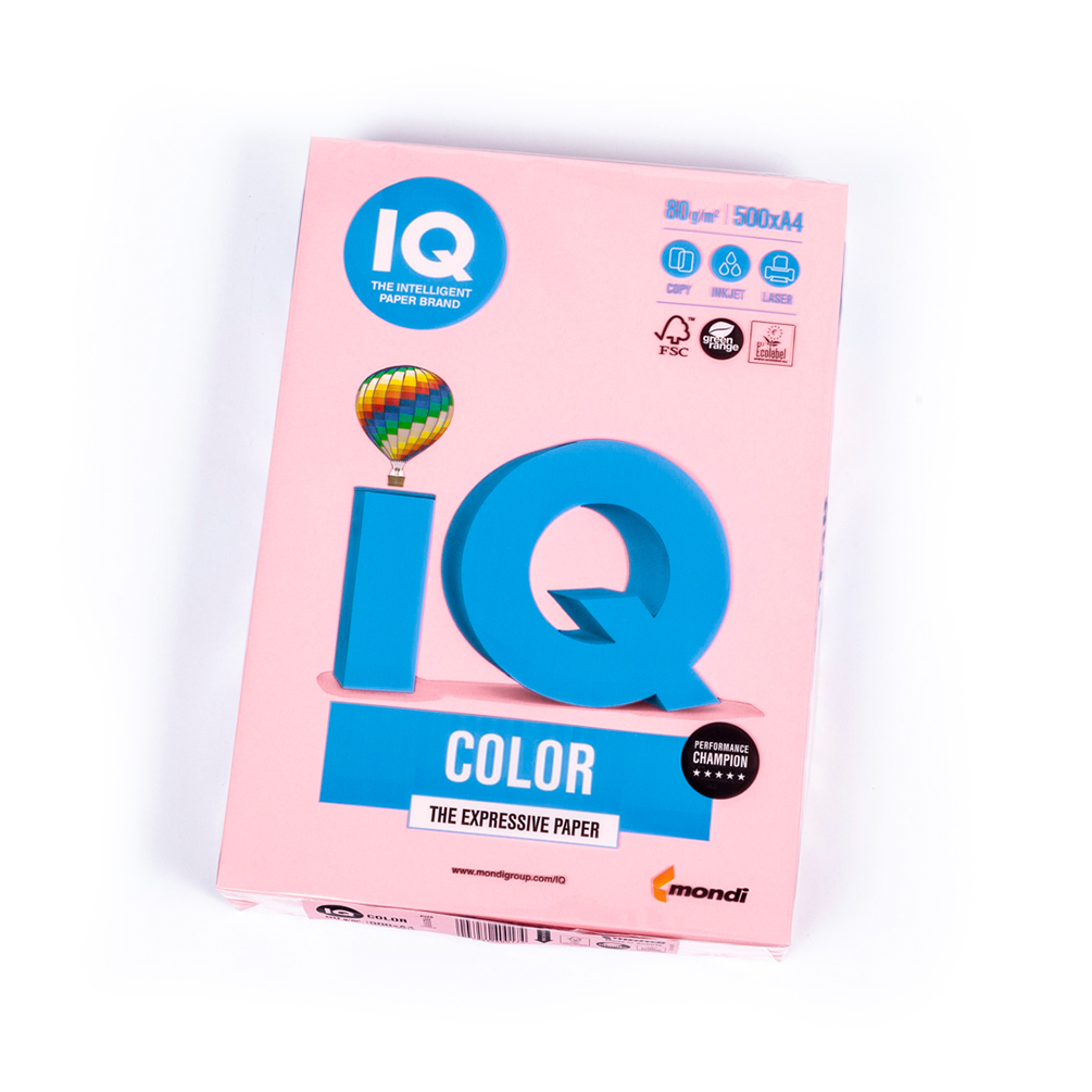 E-shop Farebný papier A4 IQ Color 80g 500ks, ružový