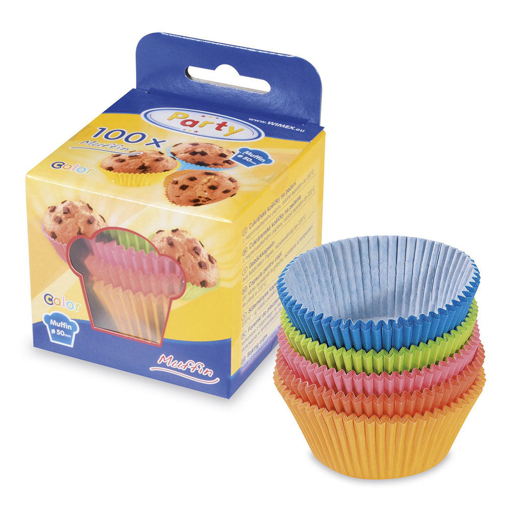 E-shop Košíčky na muffiny 100ks, farebné