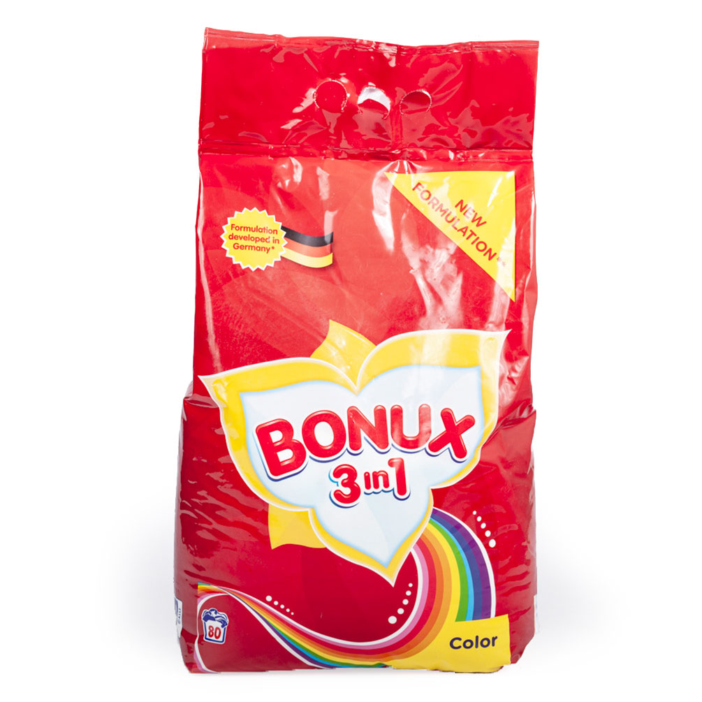 E-shop Prací prášok Bonux 3v1 na farebné prádlo, 80 dávok