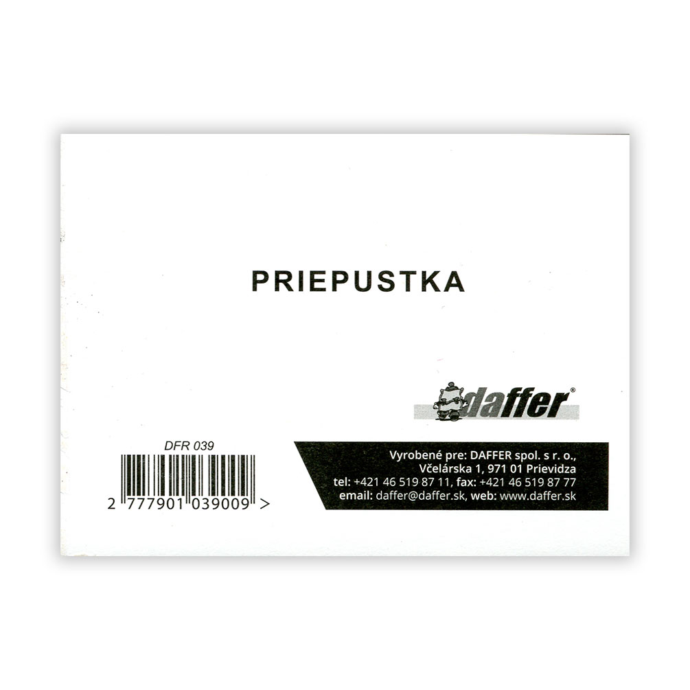 E-shop Priepustka A7