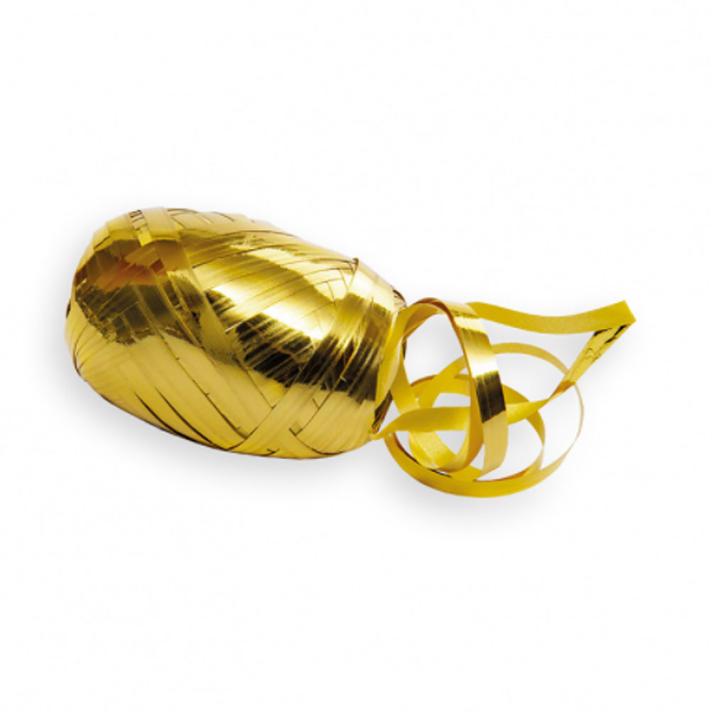 E-shop Stuha metal 5mm vajíčko 20m zlatá