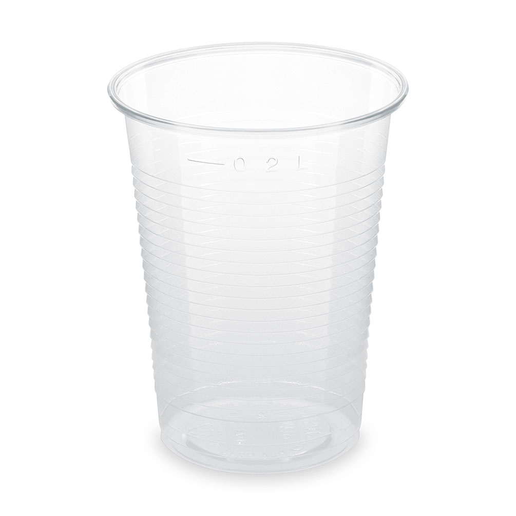 E-shop BIO Plastový pohár 200ml 100ks, priehľadný