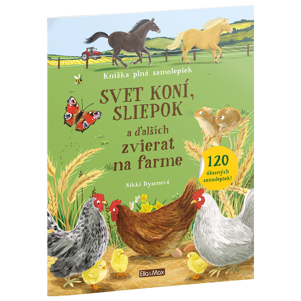 E-shop Kniha samolepiek - Svet koní, sliepok a ďalších zvierat na farme