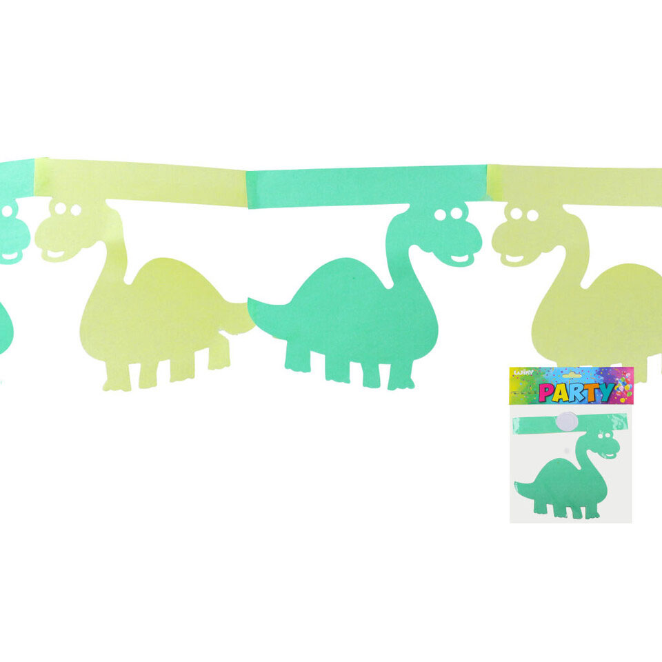 E-shop Girlanda papierová 3m, dinosaurus