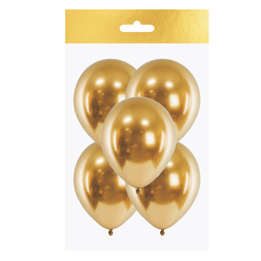 E-shop Balón perleťový zlatý 5ks