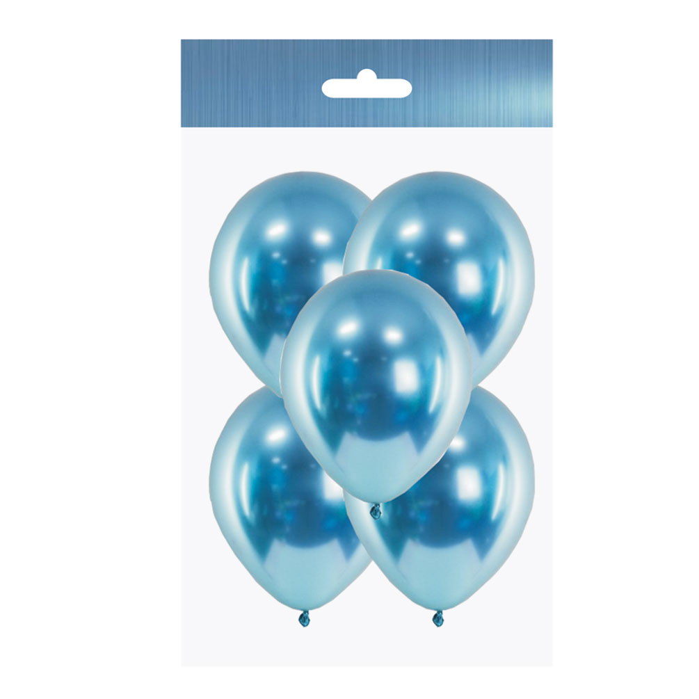 E-shop Balón perleťový modrý 5ks