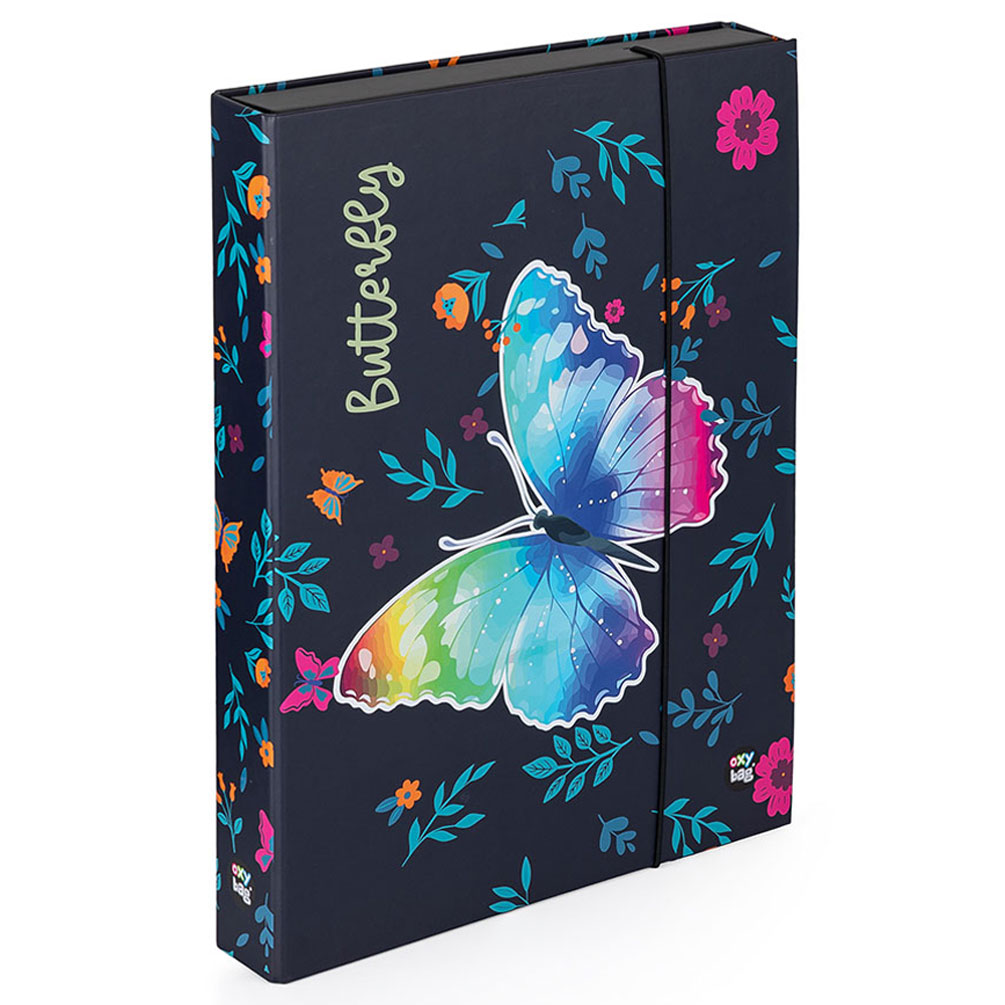 E-shop Školské dosky A4 BOX Motýľ farebný